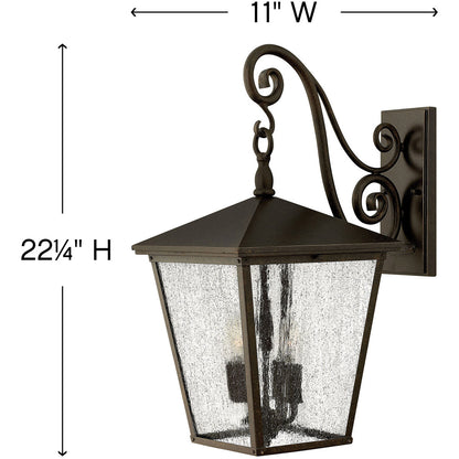 Hinkley Lighting Trellis Large Wall Mount Lantern Regency Bronze 1435RB