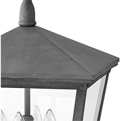 Hinkley Lighting Trellis Large Pier Mount Lantern Aged Zinc 1437DZ