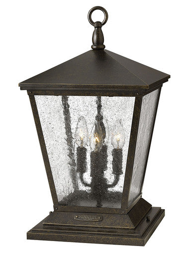 Hinkley Lighting Trellis Large Pier Mount Lantern Regency Bronze LED Bulb(s) Included 1437RB-LL