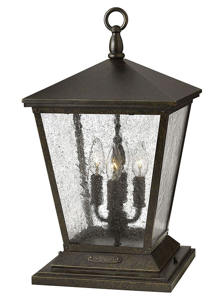 Hinkley Lighting Trellis Large Pier Mount Lantern Regency Bronze 1437RB