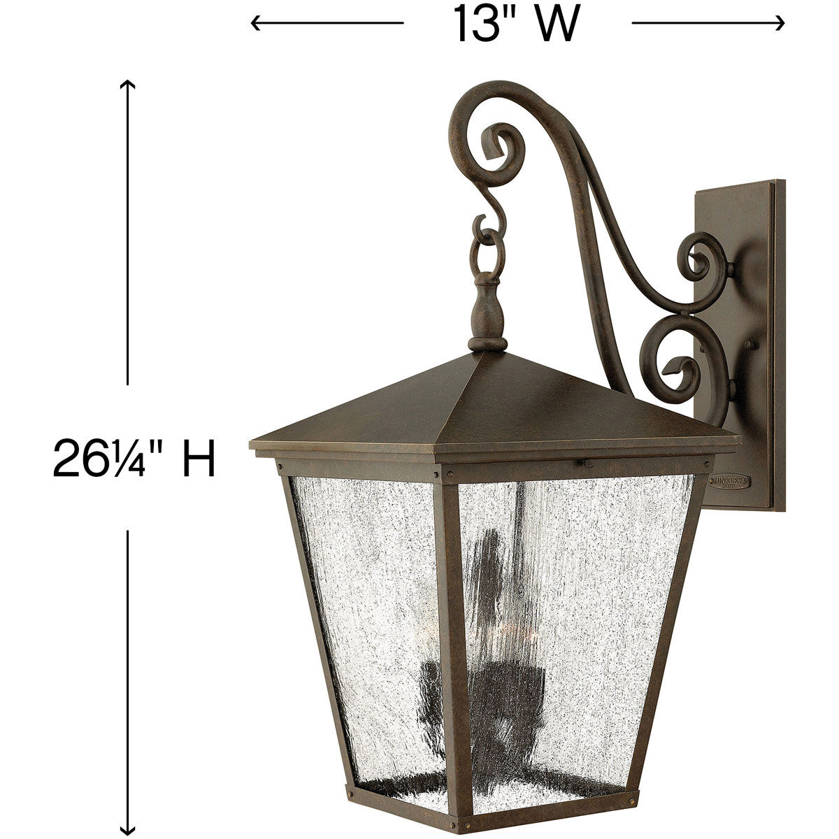 Hinkley Lighting Trellis Extra Large Wall Mount Lantern Regency Bronze 1438RB