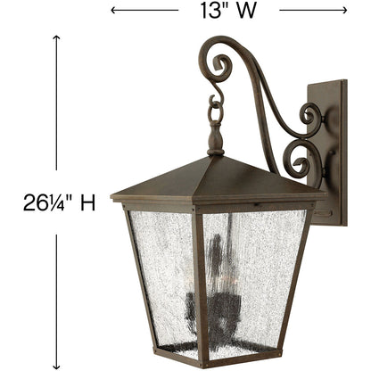 Hinkley Lighting Trellis Extra Large Wall Mount Lantern Regency Bronze 1438RB