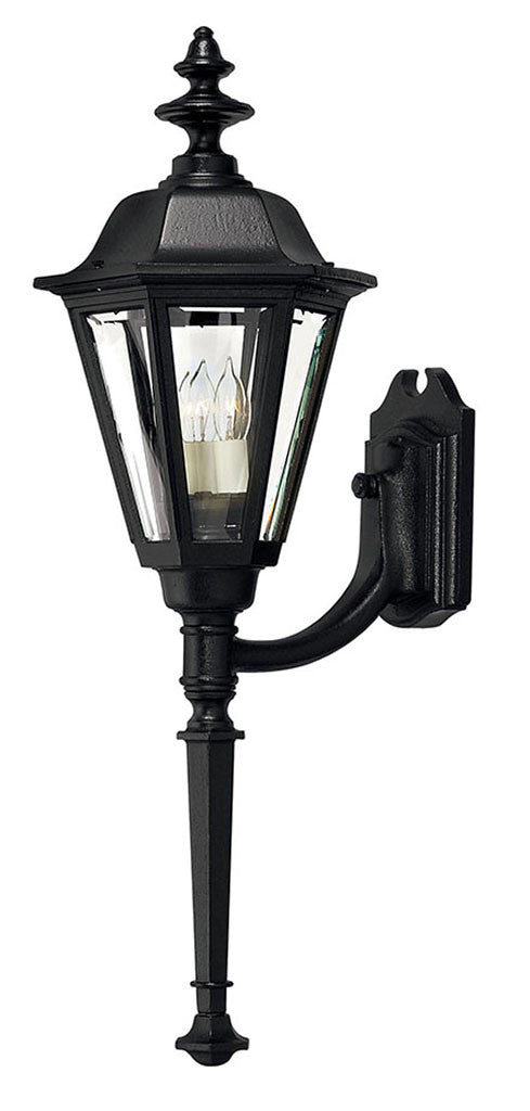 Hinkley Lighting Manor House Large Wall Mount Lantern with Tail Black 1440BK