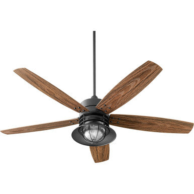 Quorum Portico Patio Fan in Noir 14605-69