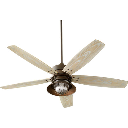 Quorum Portico Patio Fan in Oiled Bronze 14605-86