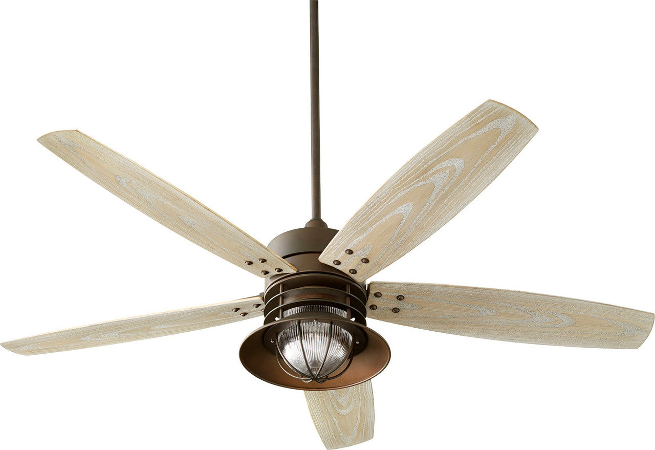 Quorum Portico Patio Fan in Oiled Bronze 14605-86