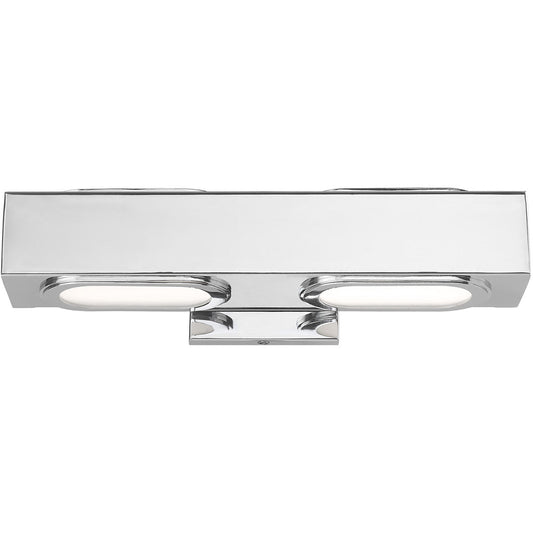 Livex Lighting Kimball Collection 2 Lt Polished Chrome ADA Bath Vanity in Polished Chrome 14852-05