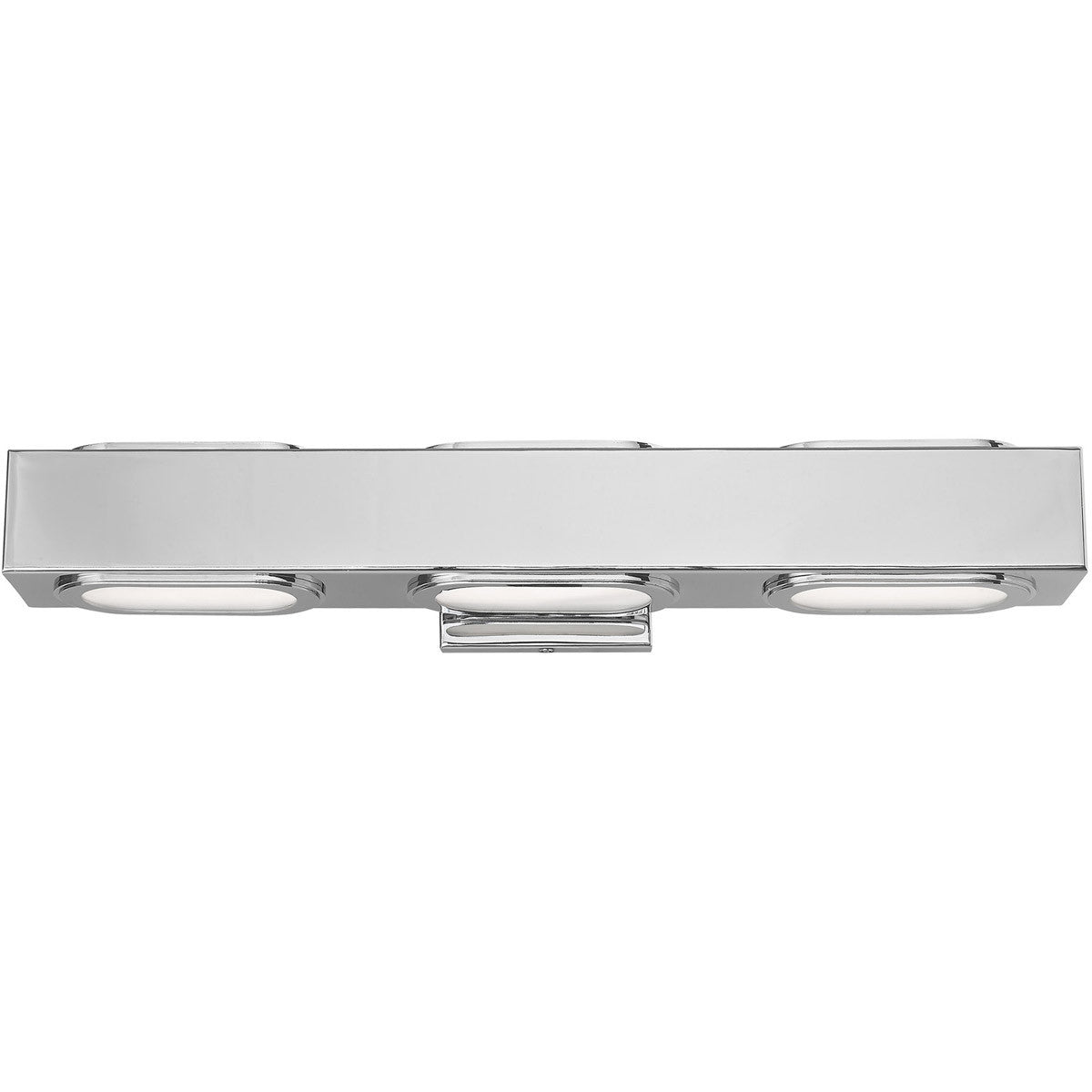 Livex Lighting Kimball Collection 3 Lt Polished Chrome ADA Bath Vanity in Polished Chrome 14853-05