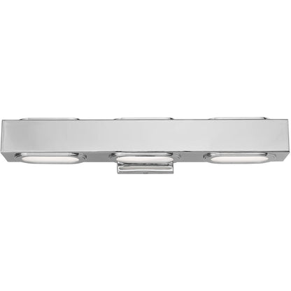 Livex Lighting Kimball Collection 3 Lt Polished Chrome ADA Bath Vanity in Polished Chrome 14853-05