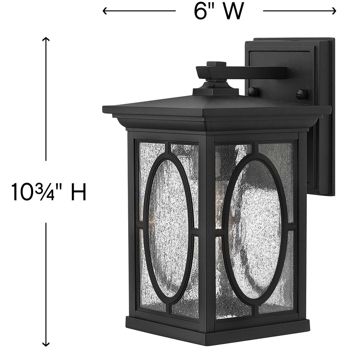 Hinkley Lighting Randolph Small Wall Mount Lantern Black 1490BK