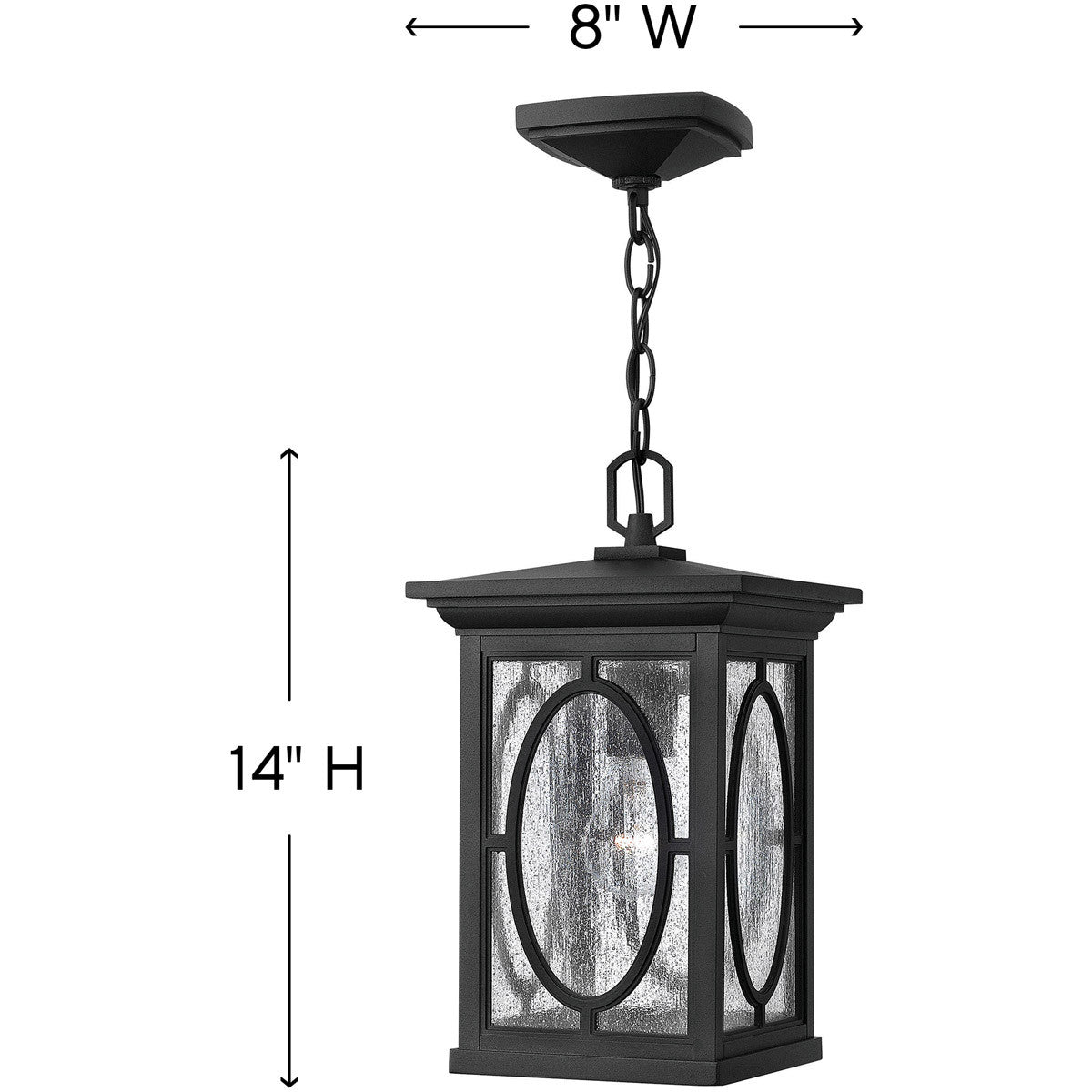 Hinkley Lighting Randolph Medium Hanging Lantern Black 1492BK