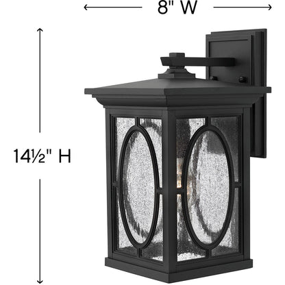 Hinkley Lighting Randolph Medium Wall Mount Lantern Black 1494BK