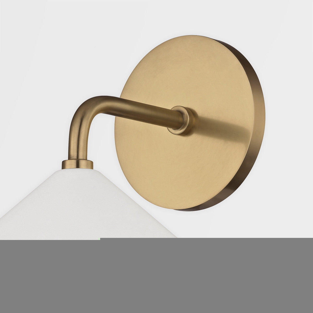 Mitzi 1 Light Wall Sconce in Aged Brass/Soft Off White H139101-AGB/WH