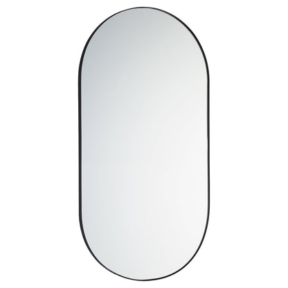 Quorum  Capsule Mirror - Matte Black 15-2140-59