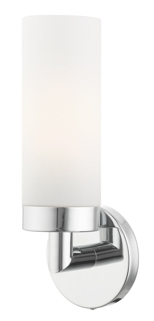 Livex Lighting Aero Collection  1 Light Polished Chrome ADA Single Sconce in Polished Chrome 15071-05