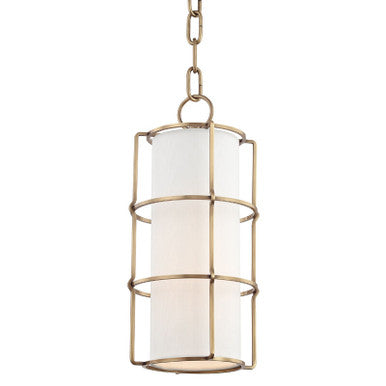 Hudson Valley Lighting Sovereign Pendant in Aged Brass 1510-AGB