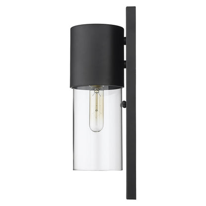 Acclaim Lighting Cooper 1-Light Matte Black Wall Light in Matte Black 1511BK/CL