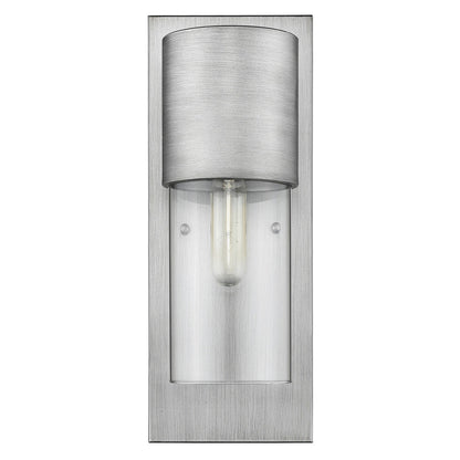 Acclaim Lighting Cooper 1-Light Matte Nickel Wall Light in Matte Nickel 1511MN/CL