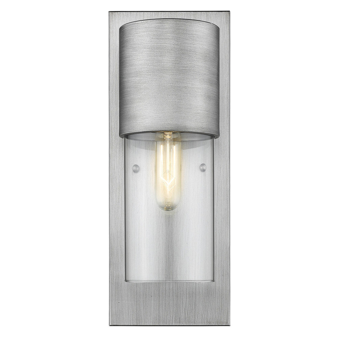 Acclaim Lighting Cooper 1-Light Matte Nickel Wall Light in Matte Nickel 1511MN/CL