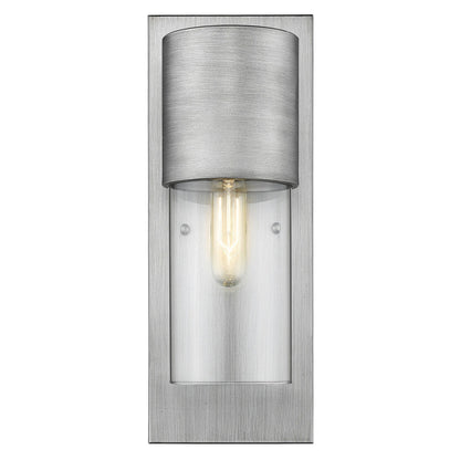 Acclaim Lighting Cooper 1-Light Matte Nickel Wall Light in Matte Nickel 1511MN/CL