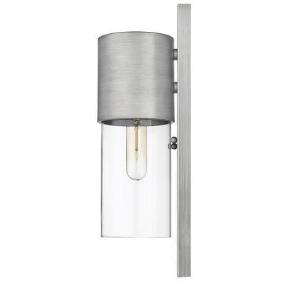 Acclaim Lighting Cooper 1-Light Matte Nickel Wall Light in Matte Nickel 1511MN/CL