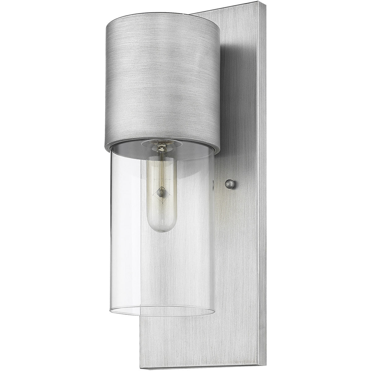 Acclaim Lighting Cooper 1-Light Matte Nickel Wall Light in Matte Nickel 1511MN/CL