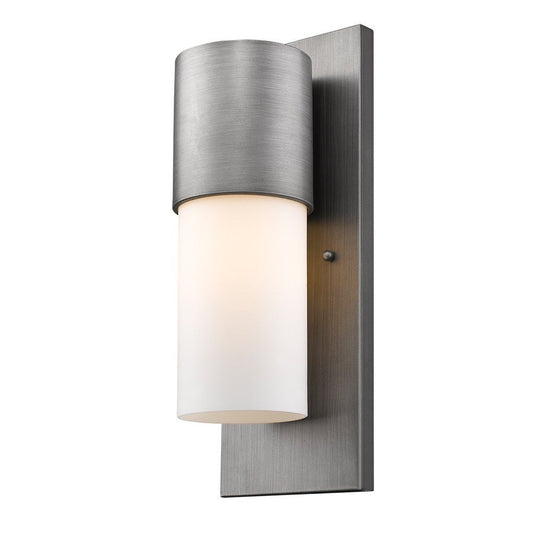 Acclaim Lighting Cooper 1-Light Matte Nickel Wall Light in Matte Nickel 1511MN/CL