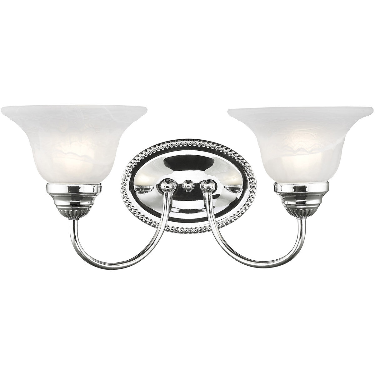 Livex Lighting Edgemont Collection 2 Light Polished Chrome Bath Light in Polished Chrome 1532-05