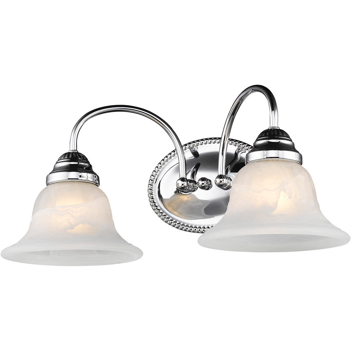 Livex Lighting Edgemont Collection 2 Light Polished Chrome Bath Light in Polished Chrome 1532-05