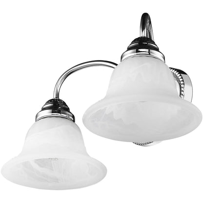 Livex Lighting Edgemont Collection 2 Light Polished Chrome Bath Light in Polished Chrome 1532-05