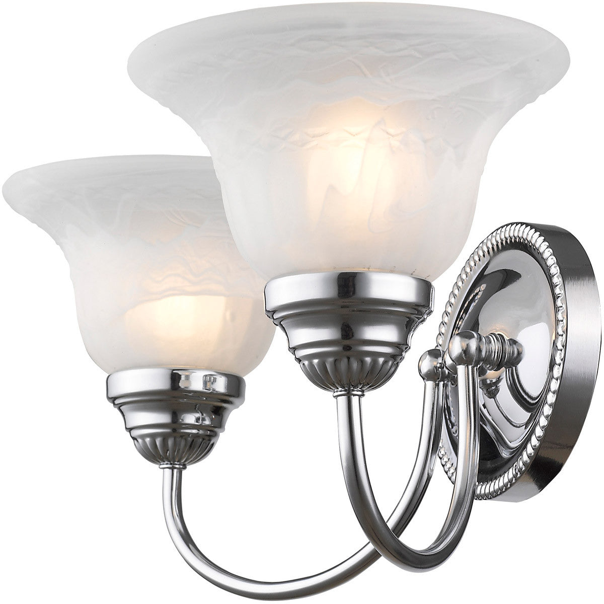 Livex Lighting Edgemont Collection 2 Light Polished Chrome Bath Light in Polished Chrome 1532-05