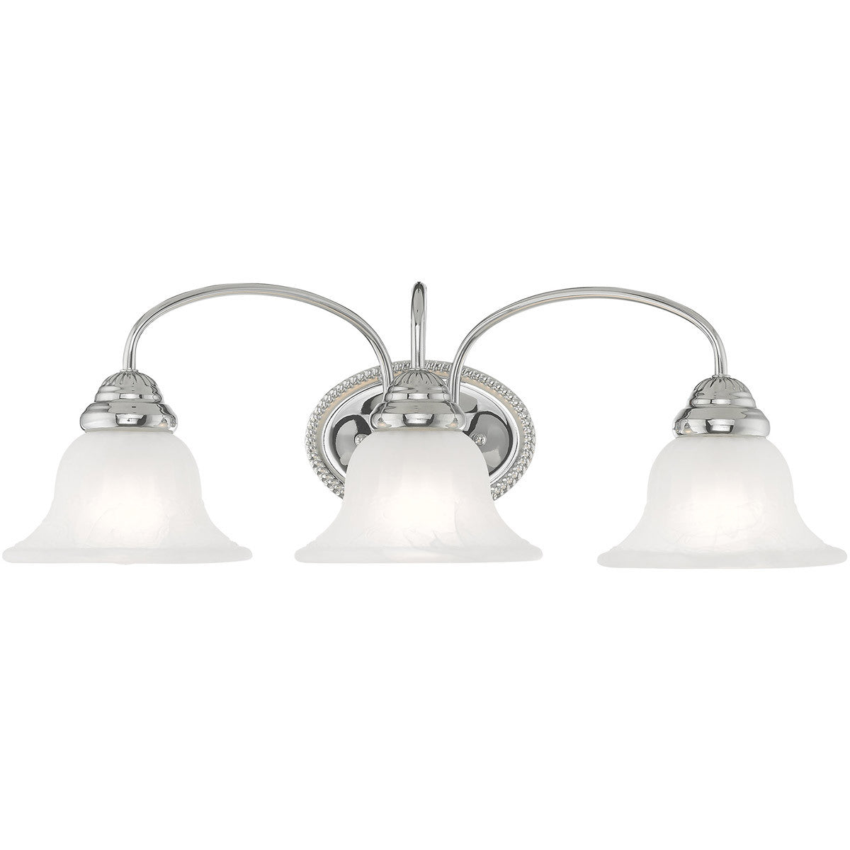 Livex Lighting Edgemont Collection 3 Light Polished Chrome Bath Light in Polished Chrome 1533-05