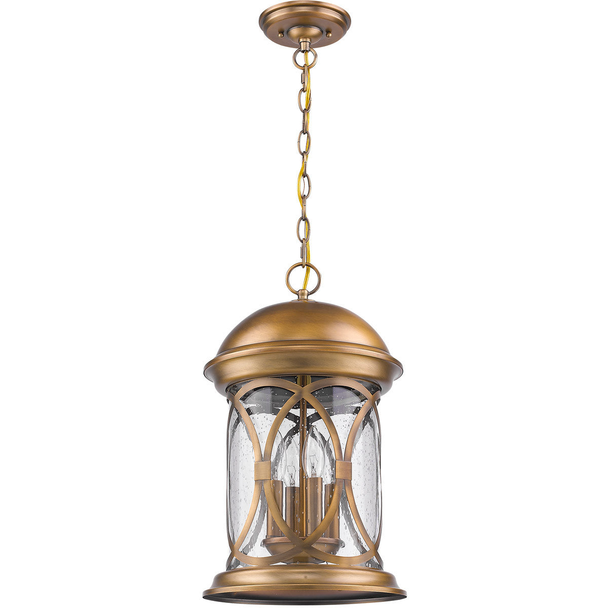 Acclaim Lighting Lincoln 4-Light Antique Brass Hanging Light in Antique Brass 1533ATB