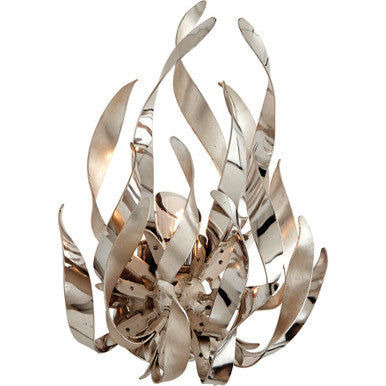 Corbett Lighting Graffiti Wall Sconce in Silver Leaf 154-11-SL/SS