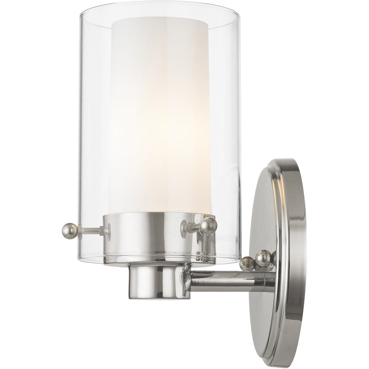 Livex Lighting Manhattan Collection 1 Light Polished Chrome Bath Light in Polished Chrome 1541-05