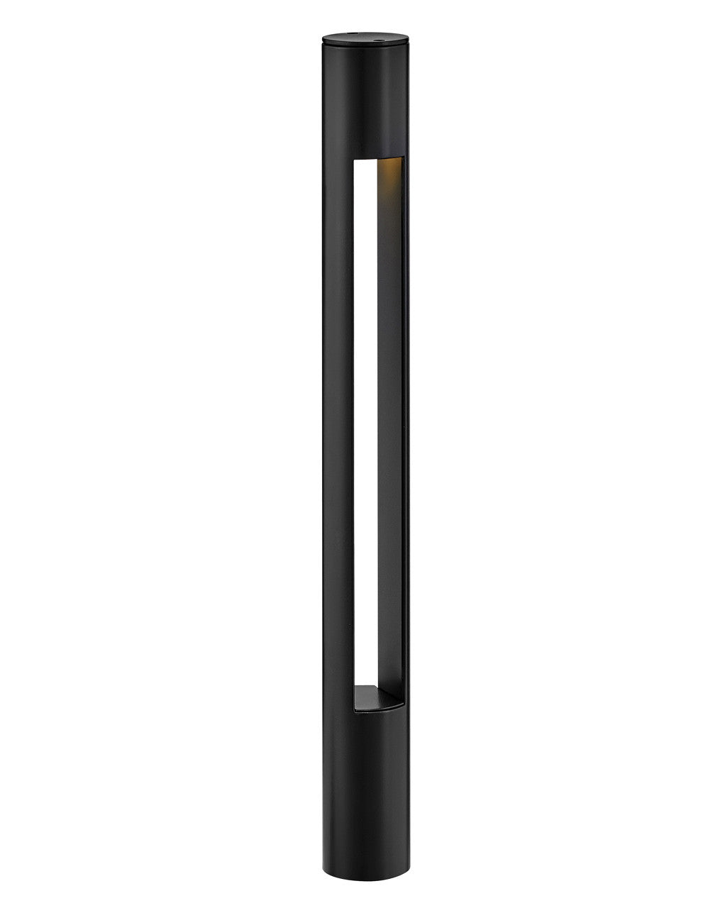 Hinkley Lighting Atlantis Bollard Atlantis Round Small Bollard in Satin Black 15501SK