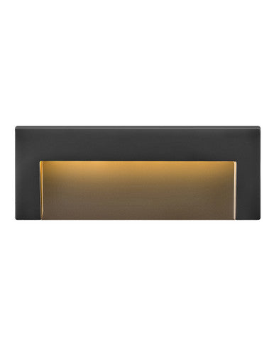 Hinkley Lighting Taper Deck Sconce Taper Deck Sconce 12v Wide Horizontal in Satin Black 1557SK