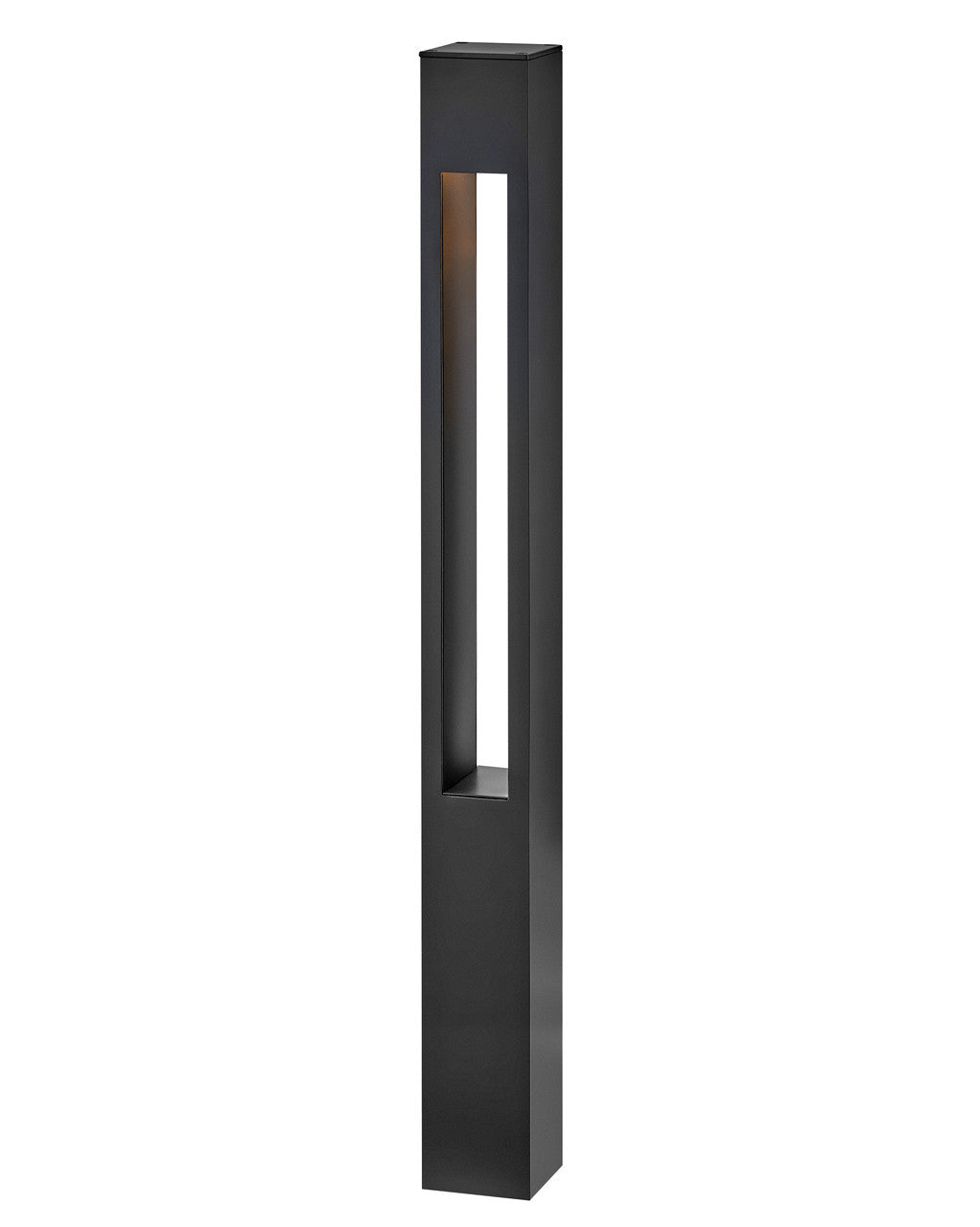 Hinkley Lighting Atlantis Bollard Atlantis Square Large Bollard in Satin Black 15602SK