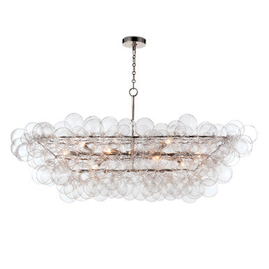 Regina Andrew Bubbles Chandelier Linear in Brushed Nickel 16-1381CLR