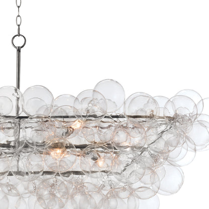 Regina Andrew Bubbles Chandelier Linear in Brushed Nickel 16-1381CLR