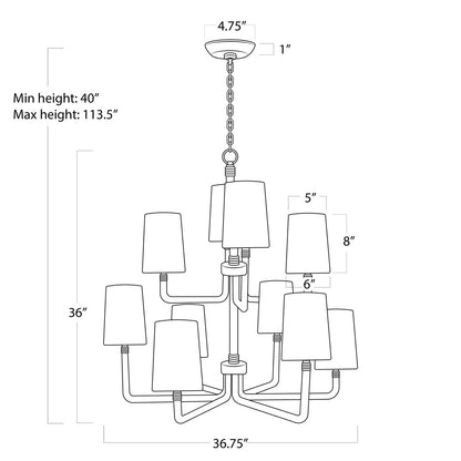 Regina Andrew Coastal Living Boracay Chandelier Large 16-1389