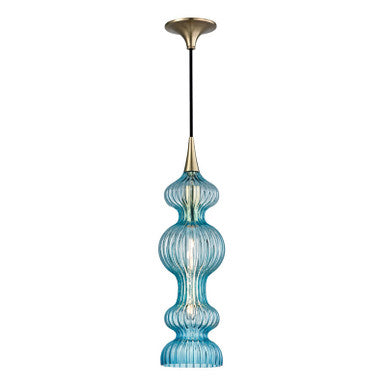 Hudson Valley Lighting Pomfret Pendant in Aged Brass 1600-AGB-BL