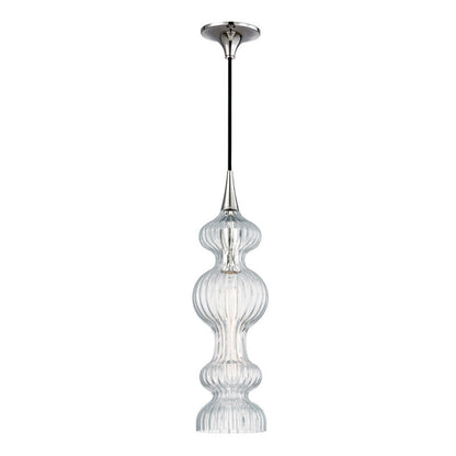 Hudson Valley Lighting Pomfret Pendant in Polished Nickel 1600-PN-CL