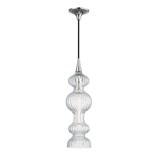 Hudson Valley Lighting Pomfret Pendant in Polished Nickel 1600-PN-CL