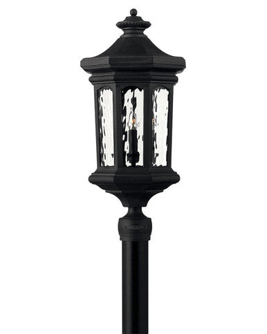 Hinkley Lighting Raley Large Post Top or Pier Mount Lantern 12v Museum Black Low Voltage 12V LED Bulb(s) Included 1601MB-LV