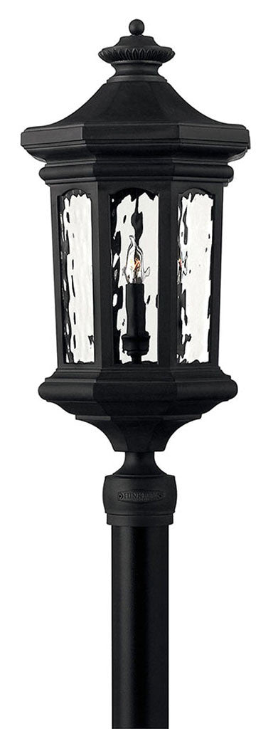 Hinkley Lighting Raley Large Post Top or Pier Mount Lantern Museum Black 1601MB