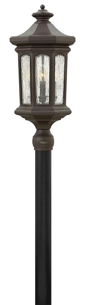 Hinkley Lighting Raley Large Post Top or Pier Mount Lantern Oil Rubbed Bronze 1601OZ