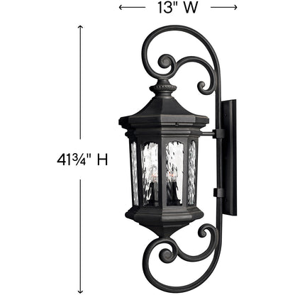 Hinkley Lighting Raley Extra Large Wall Mount Lantern Museum Black 1609MB