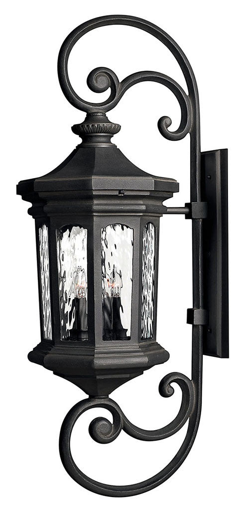 Hinkley Lighting Raley Extra Large Wall Mount Lantern Museum Black 1609MB