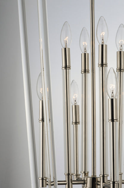 Maxim Lucent 8-Light Pendant in Polished Nickel 16102CLPN